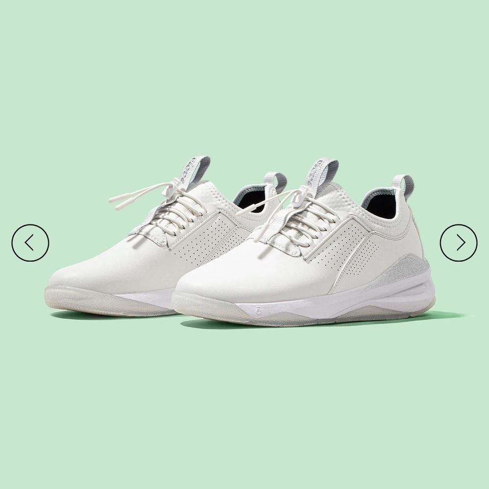 Brilliant white clove nursing sneakers